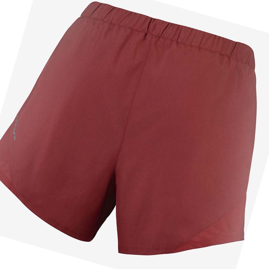 Bermudas Salomon CROSS REBEL 4'' Mujer Rojos | MX 2352AHK